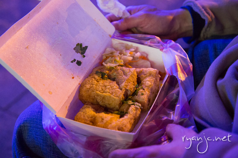 Stinky tofu, a must try in Taiwan!!